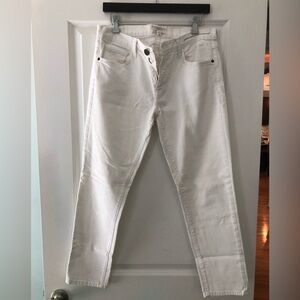 Current/Elliott The Fling-skinny white jeans